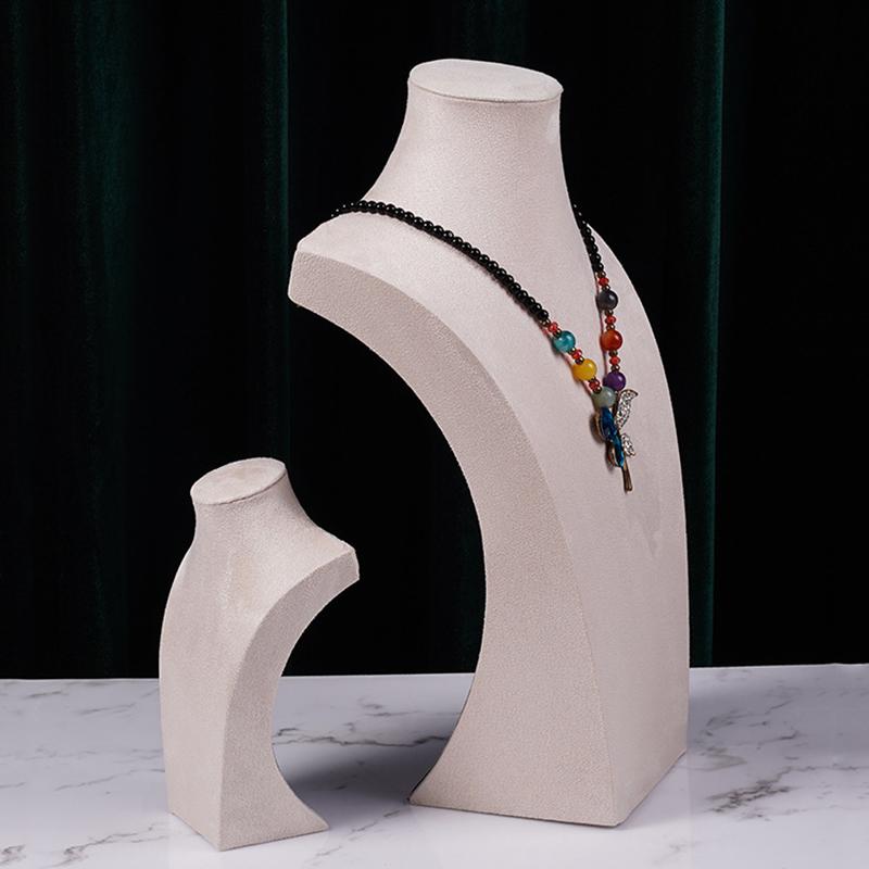 Бархатная стойка для демонстрации ювелирных изделий, стойка для демонстрации ювелирных изделий, элегантная стойка для демонстрации ожерелий, реквизит для демонстрации ювелирных изделий