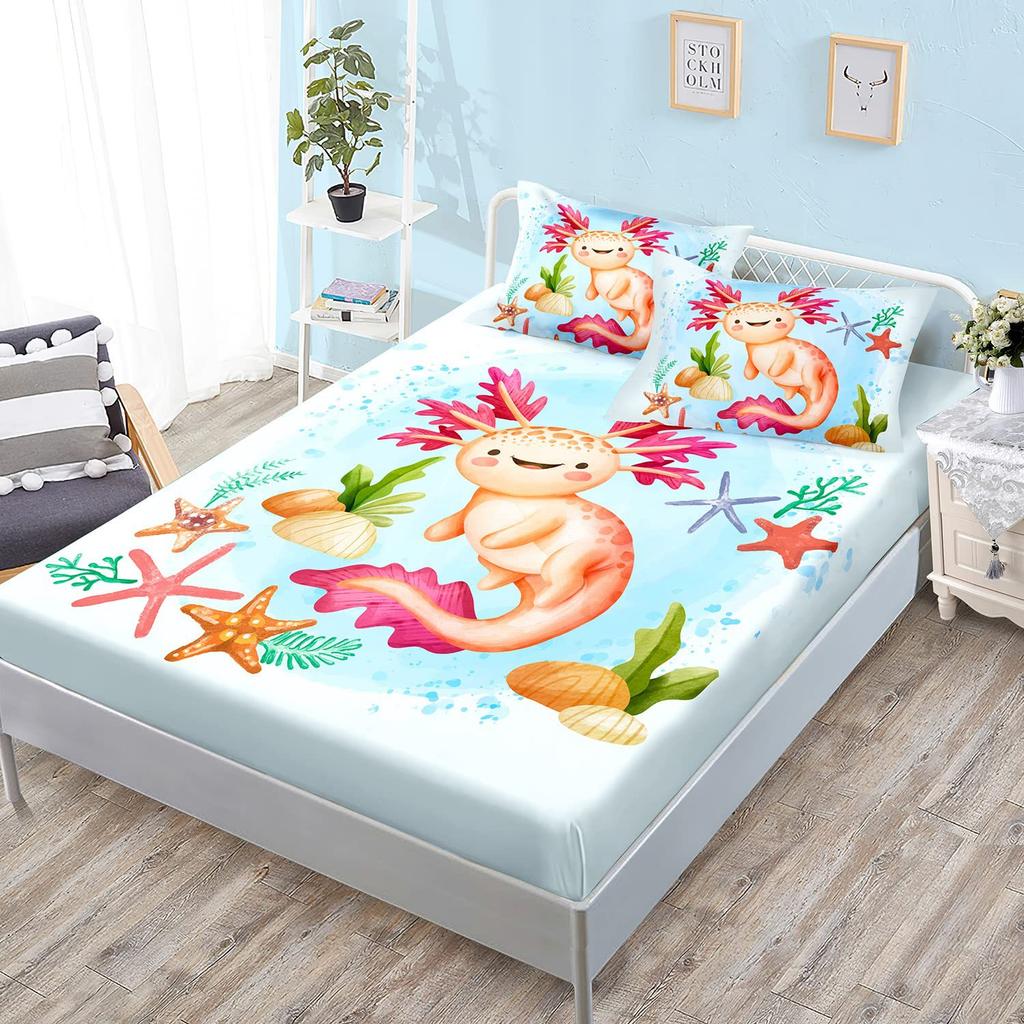 Цвет Звезда Тема Узор Матрас Комплект Постельного Белья из Трех Предметов Цифровая Печать Взрослый Детский