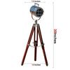 Handmade Brown Tripod Home Decor Led Lamp Spot Light Lamp 76.2 Cm