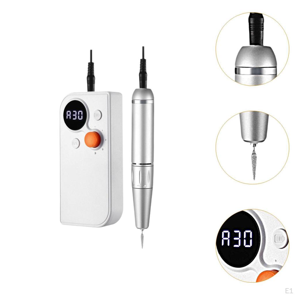 Electric Nail Drill Machine Manicure Pedicure Tool, Professional LCD Display with Bits
