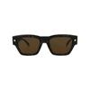 Солнцезащитные очки Alexander Mcqueen Square Frame из переработанного ацетата Havana Havana Brown