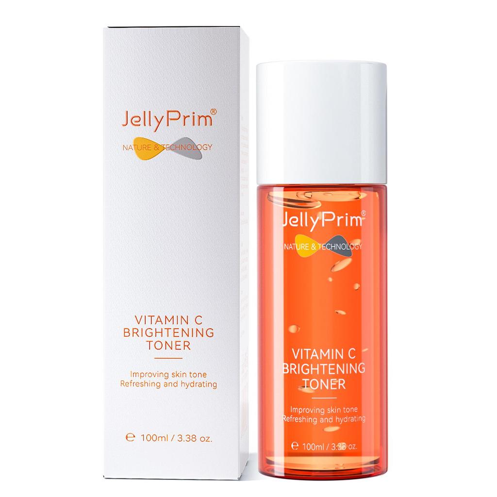 JellyPrim Тоник с витамином С, гиалуроновая кислота, отбеливание, увлажняющий уход за кожей лица