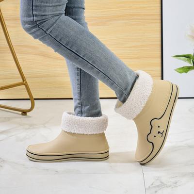 Новая дождевая обувь женская модная водная обувь нескользящая верхняя одежда милые водонепроницаемые ботинки универсальные мультяшные резиновые сапоги студенческая уличная обувь