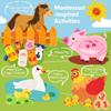 Игрушки Монтессори для малышей, занятая доска, сцена с животными на ферме, игрушка для рассказывания историй, тихая книга, войлочная деятельность, развивающая сенсорная игрушка