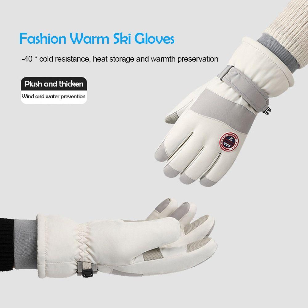Winter Warm Snow Gloves Non-slip Ski Gloves Comfortable Riding Gloves  Riding