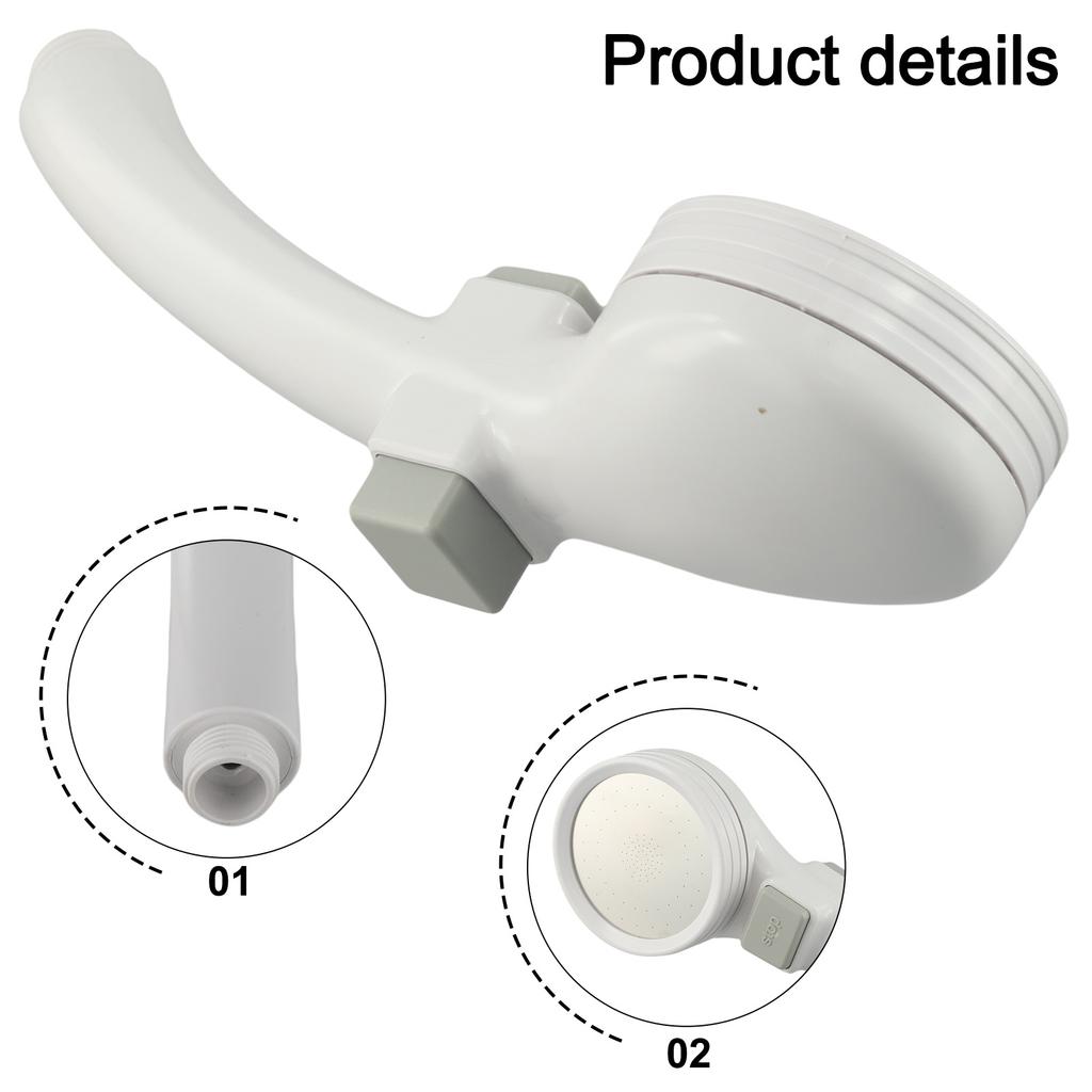 Shower Space Detachable Shower Head Optimal Water Pressure Sleek And Modern Design ABS Material Convenient Operation