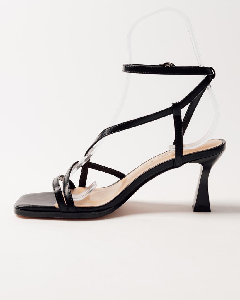 Stiletto Heel Sandals Aifоrmaria 671142 36 Black Leather