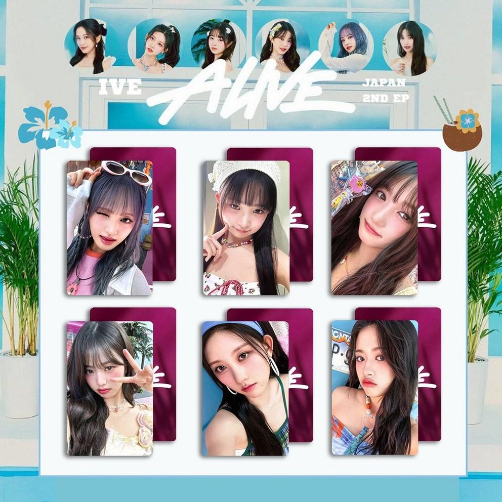 Фотокарточки IVE 30 листов 36 листов Фотокарточка IVE Switch Alive World Tour MINE