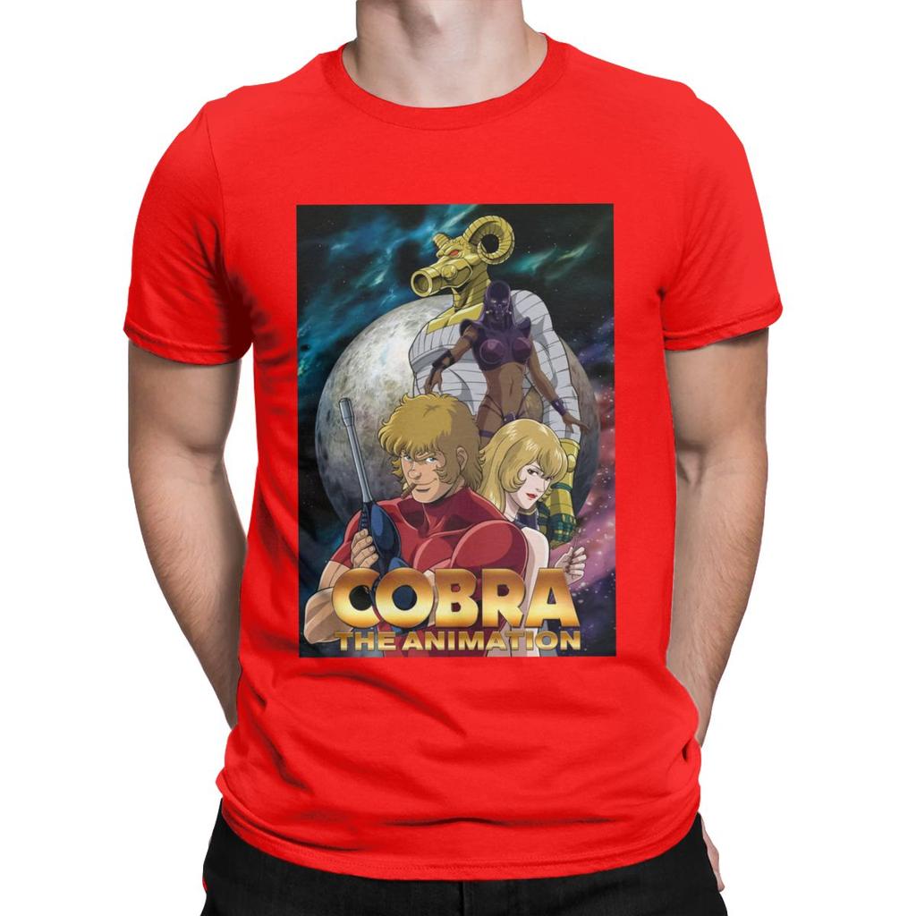 Space Adventure Cobra T Shirts for Unisex 100% Cotton Vintage T-Shirts Crew neck Tees Short Sleeve Clothes Birthday Gift