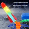 Glowing Rocket Launcher Outdoor Foot-Operated Toy for Kids - Two-Person Flying Arrow Game