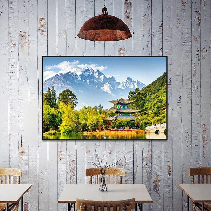 Украшение Эйфелева башня Пизанская башня Статуя Свободы Картина на холсте Известный архитектурный пейзаж Репродукции Украшение Плакат