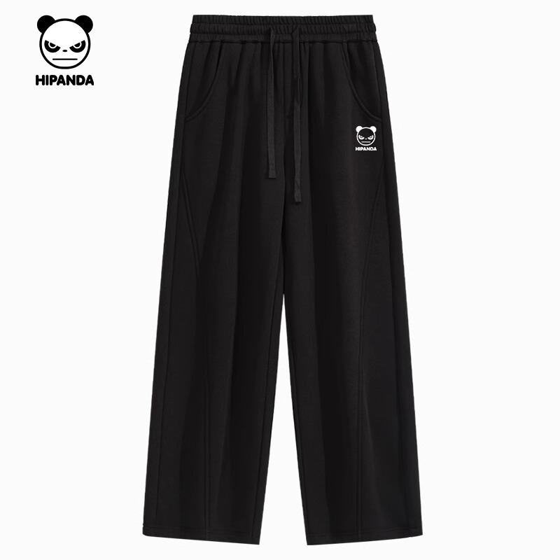 Hello Hipanda Panda American Style High Street Simple Loose Curved Knife Pants