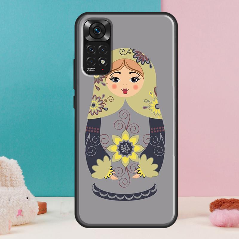 Russian Nesting Doll Case For Xiaomi Redmi Note 13 12 Pro 14 11 9 10 9S 10S 11S 12S Redmi 14C 13C 10C 12C Cover