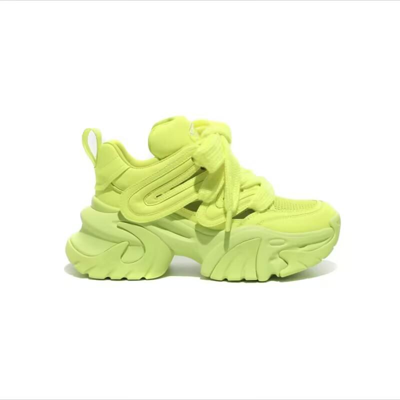 Casual Shoes Women's New Summer Ins Trendy Versatile Platform Women's Shoes Mesh Breathable Student Sports Shoes