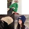 College Style Knitted Hat For Women With Warm Fleece For Winter Outdoor Activities