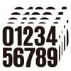 4inch 5Pcs 0 to 9 Digits Waterproof Stickers, Suitable for Mailbox, Office, School and Family Door Number Label