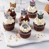 8pcs Non Toxic Cat Face Insert Card Disposable Cake Flag Cat Cupcake Toppers  Party Favors