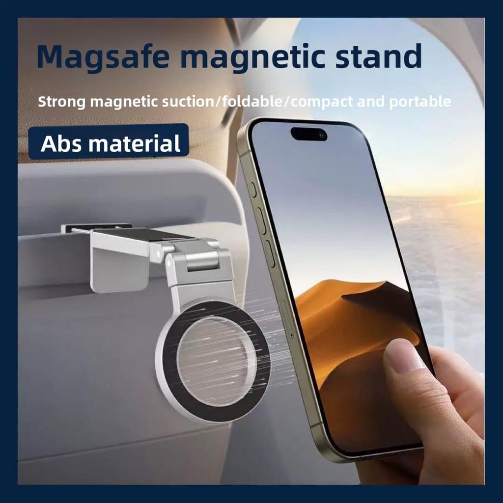 Multi Functional Magnetic Travel Airplane High-speed Rail Desktop Folding Adjustable Portable Phone Holder