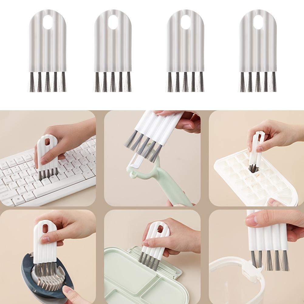 1pc Keyboard Cleaning Brush Bendable Cup Cover Groove Gap Brush