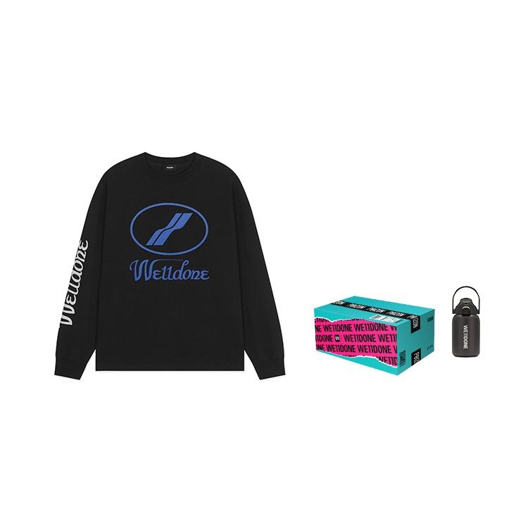 WE11DONE Long Sleeved T Shirt Unisex Clothing WD-TP4-20-712-U-BK