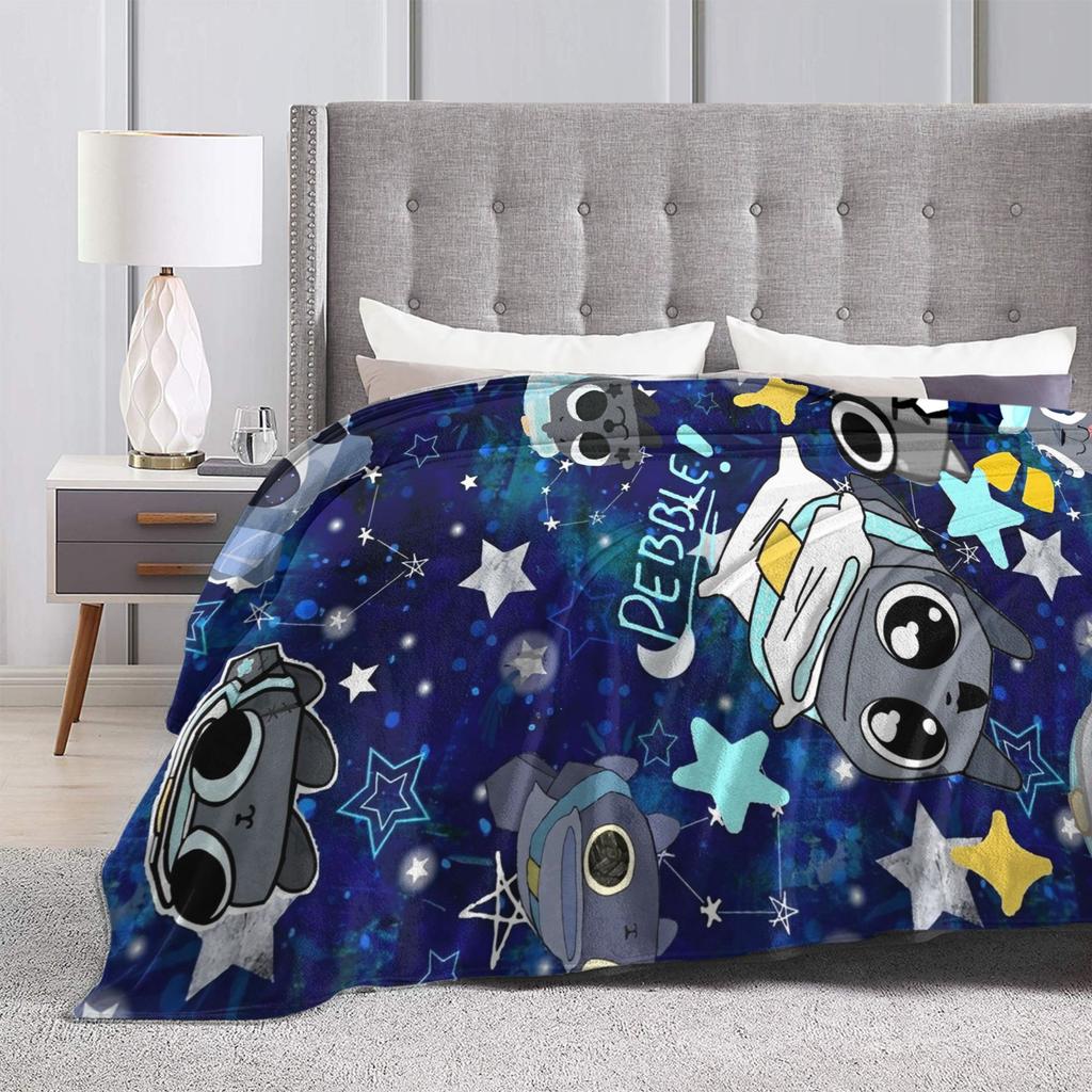 Dandys World Pebble Blanket Fleece Novelty Warm Throw Blankets for Bedding Lounge Spring Autumn