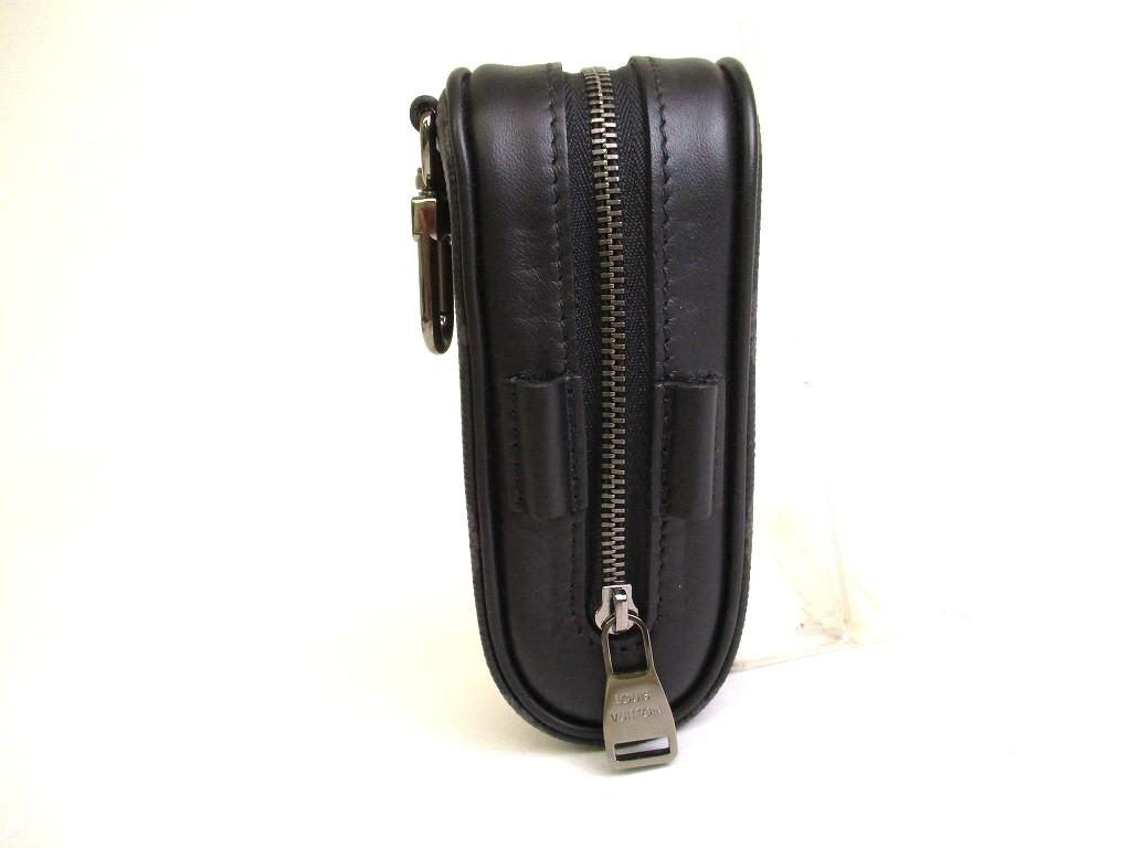 Подлинный футляр для мячей для гольфа LOUIS VUITTON Monogram Eclipse Andrews #9689, восстановленный