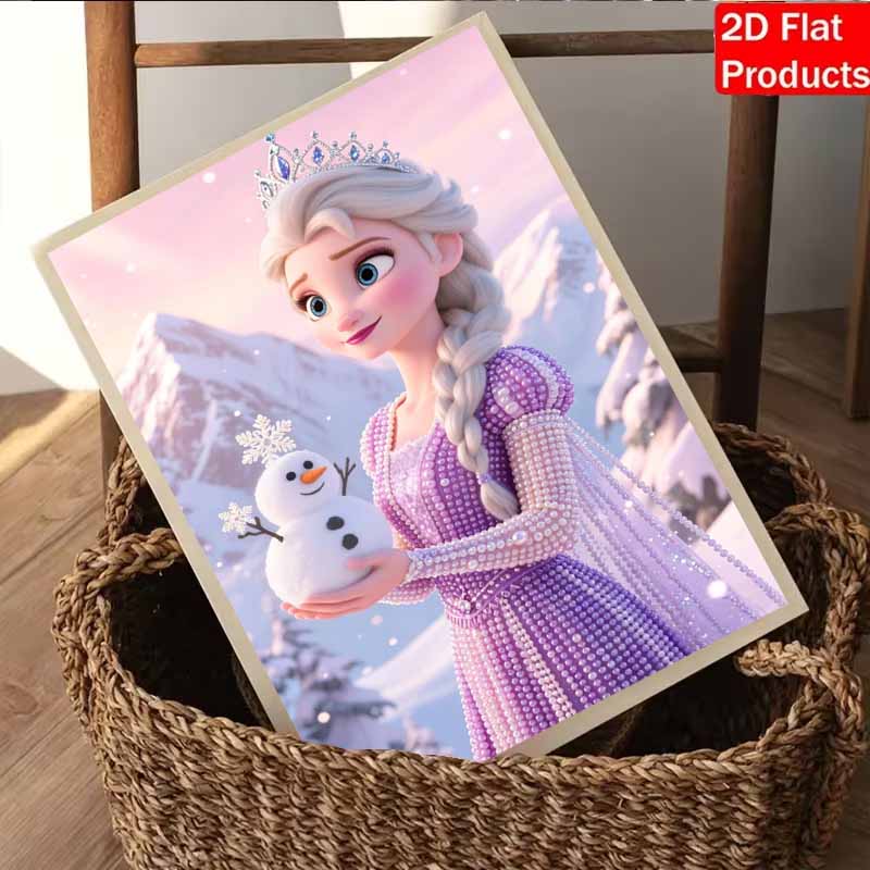 Disney Pearl Art Elsa Pearl Art Painting Kit Creative DIY Craft Set for Adults Beginners Unique Home Wall Decor Gift
