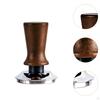 Coffee Tamper ,Espresso Tool Wooden Handle Stainless Steel Base Powder Bean Press
