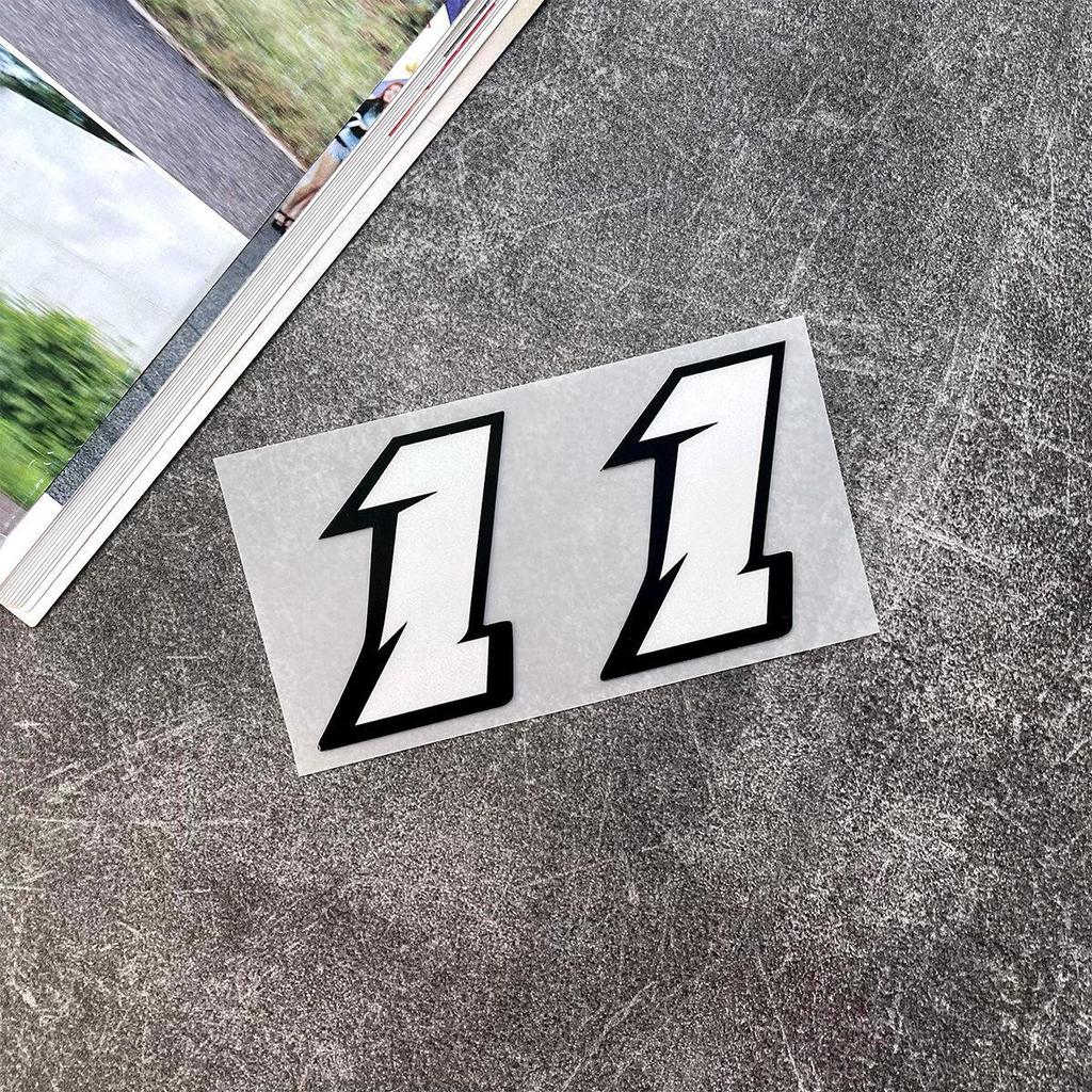 Белые светоотражающие наклейки JDM для автомобиля, водонепроницаемые декоративные чехлы для мотоциклов