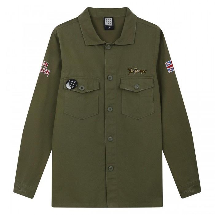 Amplified Mens Iron Maiden Military Overshirt