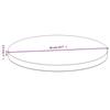 VidaXL Table Top Ø50x2.5 Cm Bamboo 352680