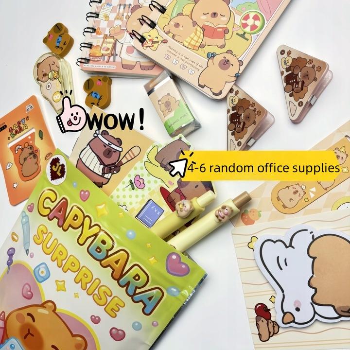 Набор Капибара – Для девочек или мальчиков | Канцелярские товары, Наклейки