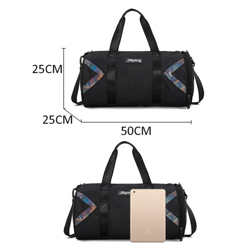 Fitness Gym Nylon Large Training Shoulder Yoga Patchwork Travel Duffel Outdoor Tas Sac De Sport Bag