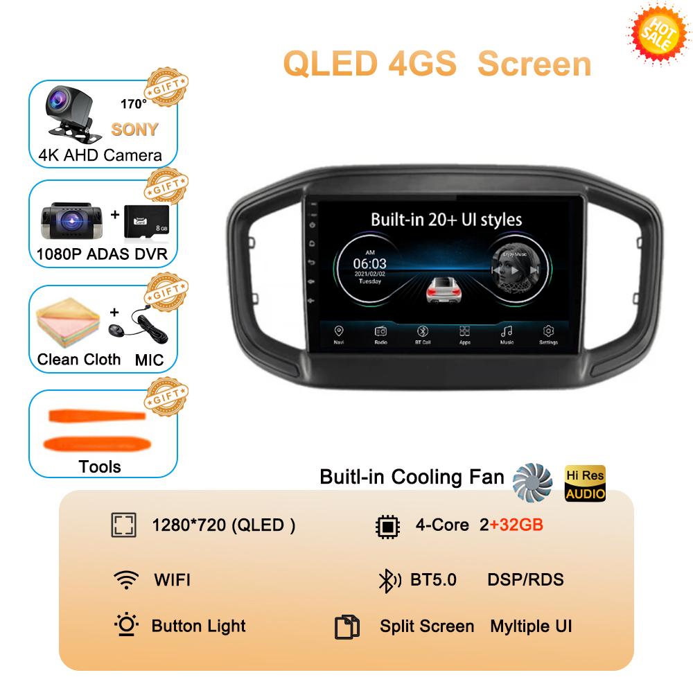 Android 14 Auto Carplay для Fiat Strada 2020 2021 2022 Автомобильный радиоприемник Мультимедиа Видеоплеер GPS-навигация Стерео 360 Камера WIFI