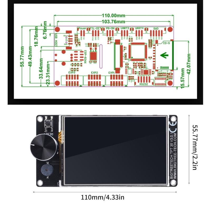 Аксессуары для 3D-принтера TFT35 3.0 ЖК-дисплей, Wi-Fi-модуль для SKR 1.4 и Ender3 CR10