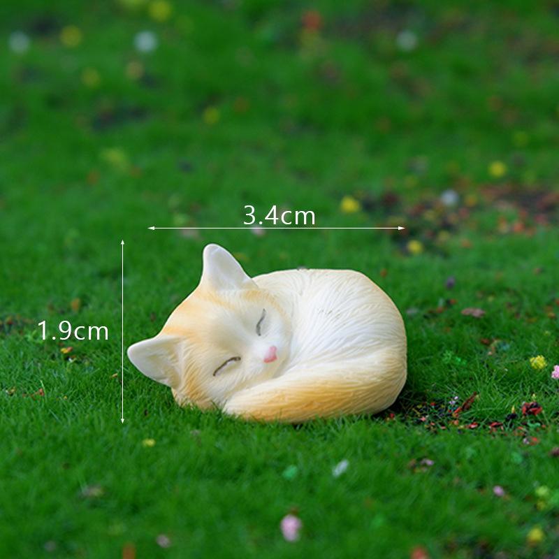 1 шт. DIY микропейзаж домашний декор смоляной кошачий орнамент фигурка котенка животное миниатюрный сказочный сад кукольный домик украшение