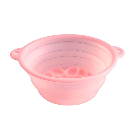 Складная миска для льда Силиконовая миска для ледяной ванны для лица со встроенным лотком для льда Складная форма для льда для лица Сужает поры Облегчение акне для холодных погружений Уход за кожей