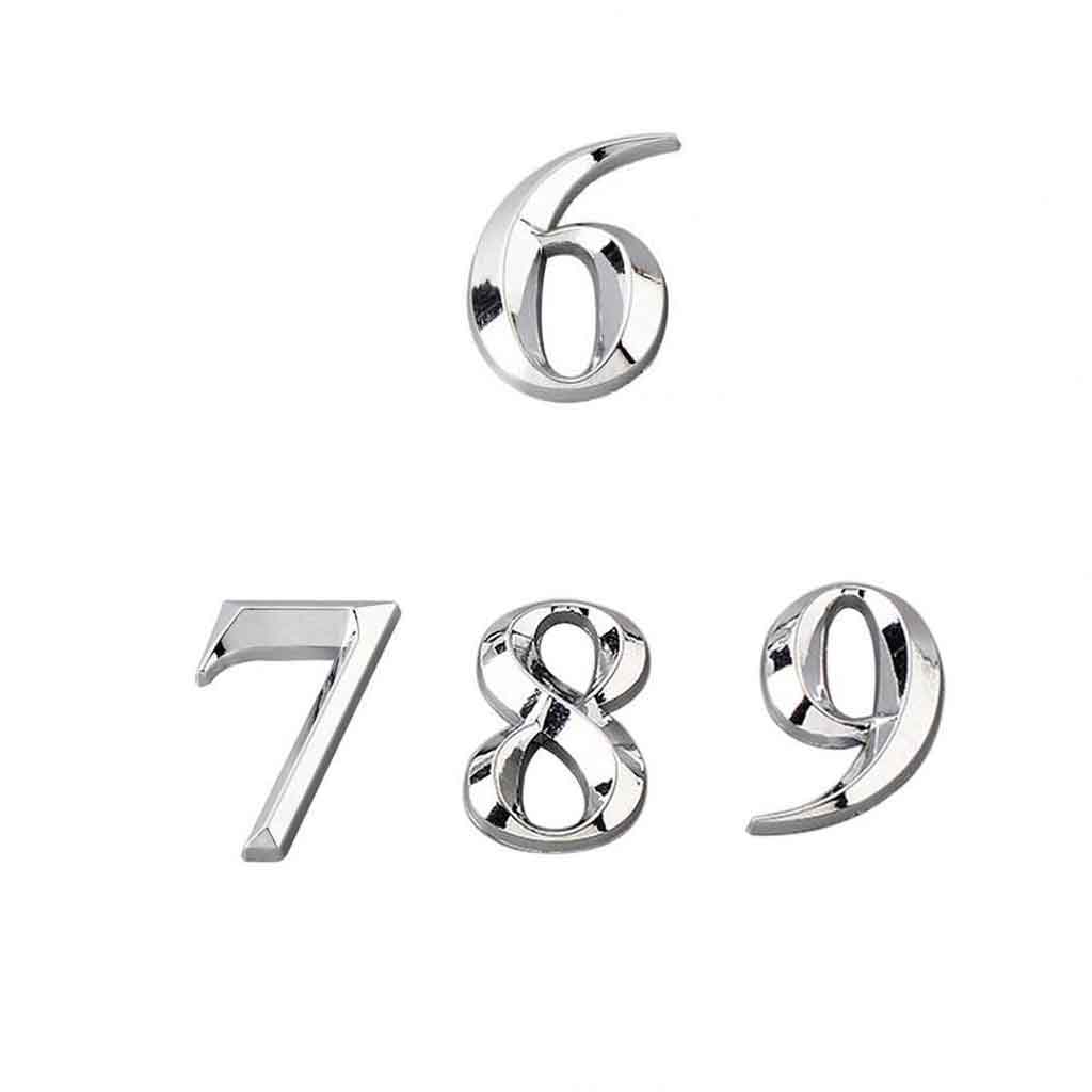 Блестящий номерной знак на дверь