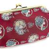 Mizumori Ado Jacquard Purse Frame Burgundy Coin Purse Ado-chan