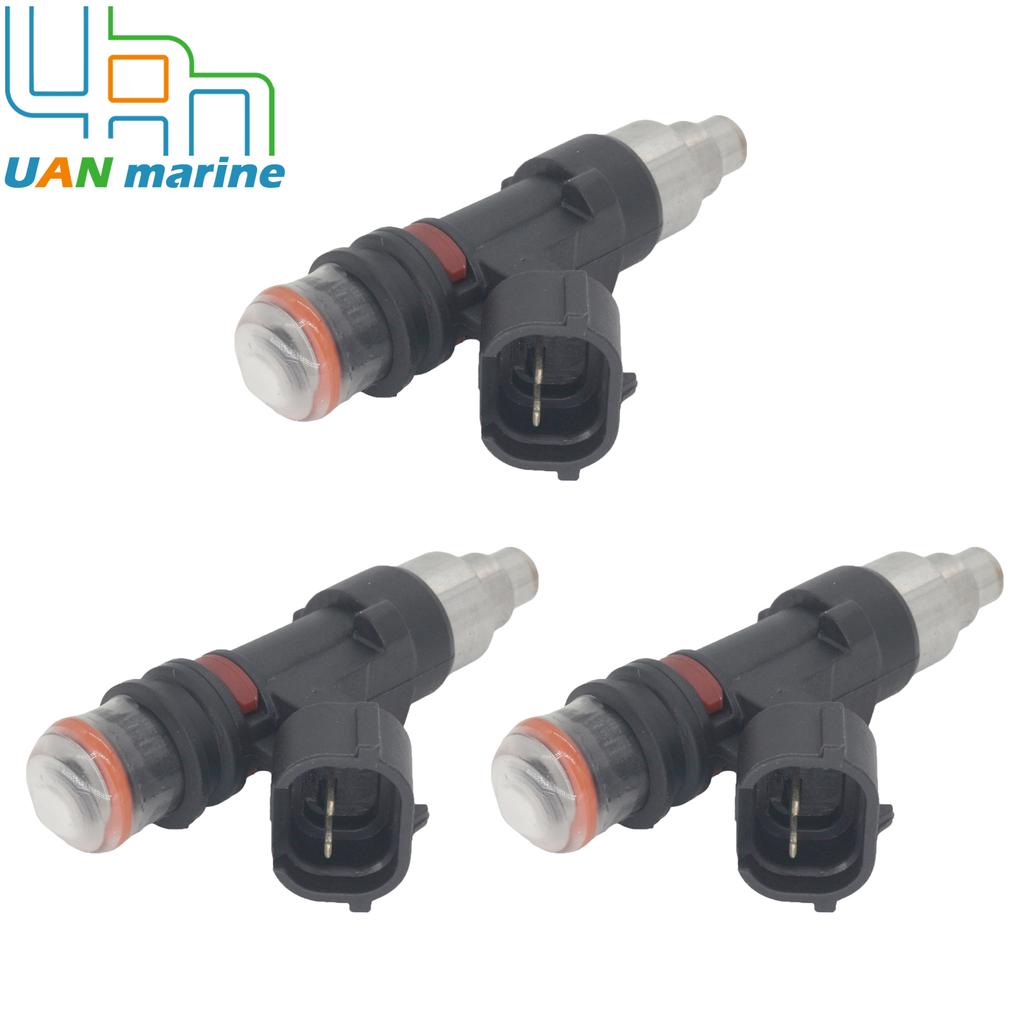 3 Sets 15710-85K00 Fuel Injector Assembly for Suzuki Outboard Engine 4-Stroke DF40A DF50A DF60A 40 50 60 HP 2010-2024 EAT317