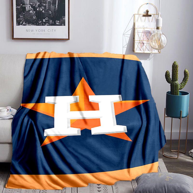 Neon Lights Houston Logo Blanket Lightweight Flannel Bedding Blanket Perfect for Travel, Camping, Living Rooms, Offices, Sofas, Fan Christmas gift