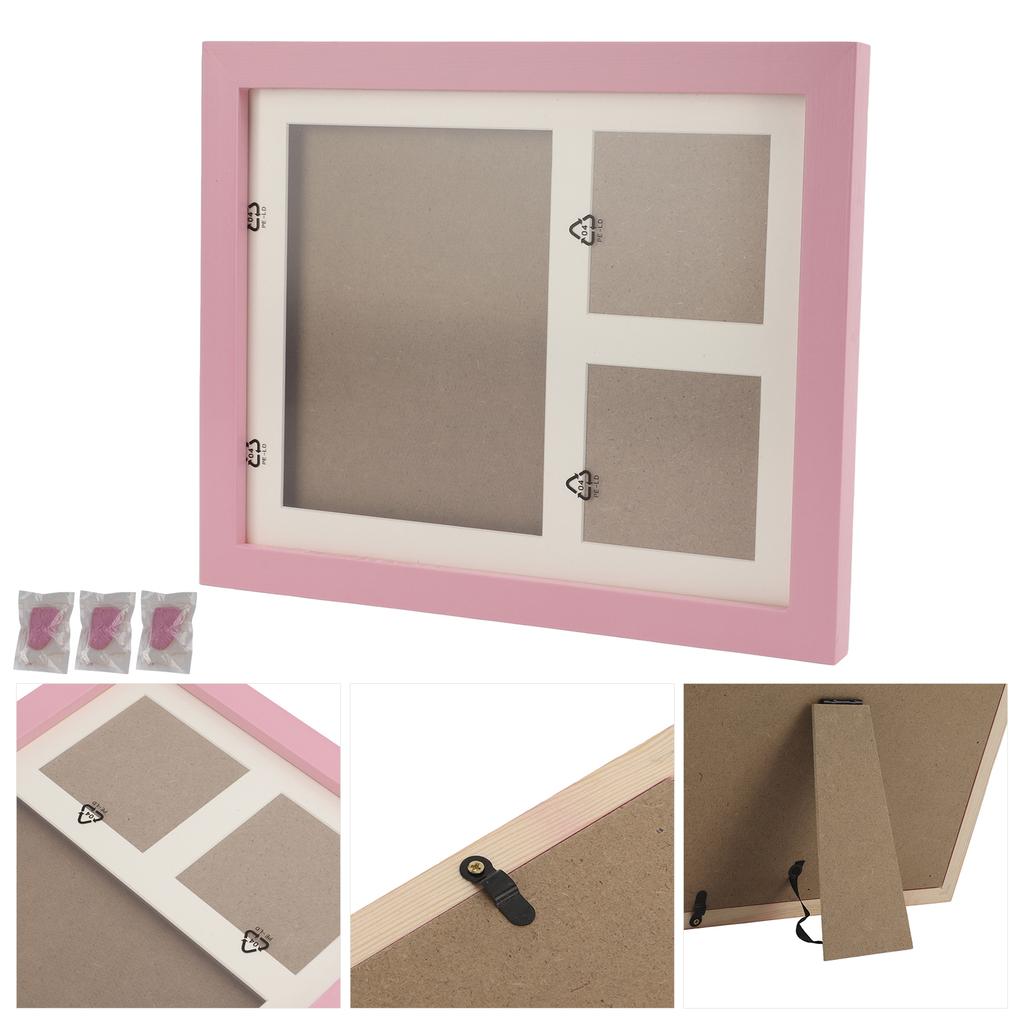 Отпечатки лап собаки кошки Домашний питомец Настенная рамка Набор для отпечатков лап для владельца собаки владельца кошки Любителей домашних животныхРозовая грязно-розовая рамка