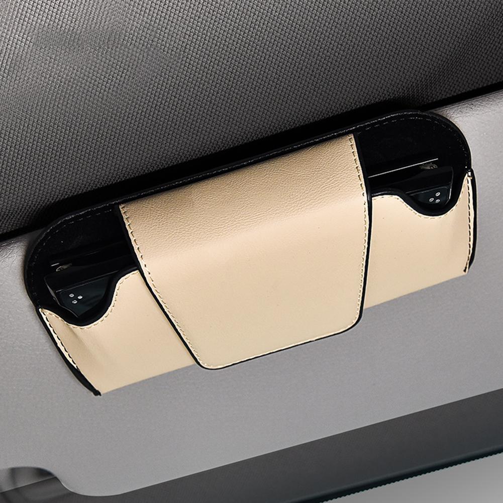 Универсальный автомобильный держатель для солнцезащитных очков, магнитная застежка, чехол для хранения очков, автомобильный солнцезащитный козырек, держатель для очков с зажимом