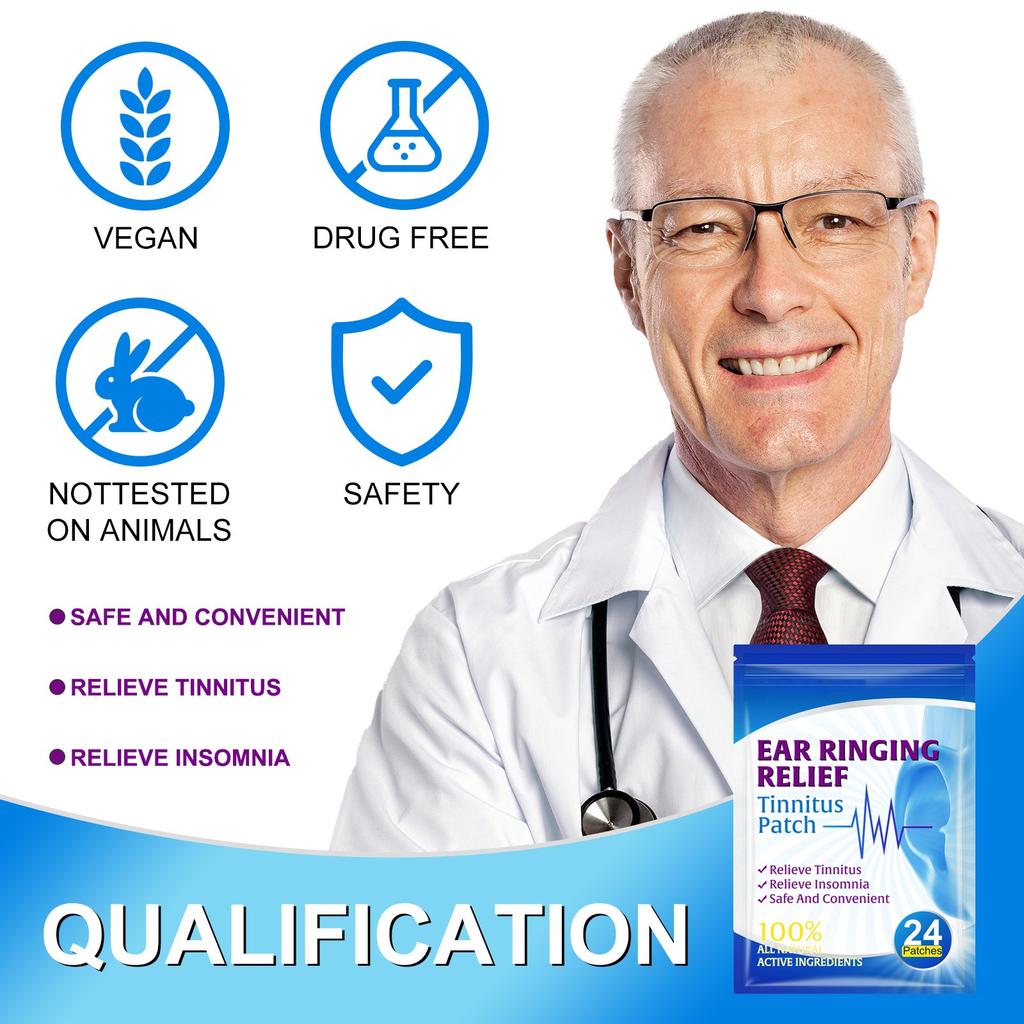 Портативные наклейки от укачивания для взрослых и детей от шума в ушах, укачивания, морской болезни, наклейки на уши 24 шт.