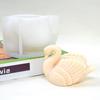 New White Swan Silicone Candle Mold Soap Resin Gypsum Mould Animal Bird Chocolate Cake Making Set Wedding Decor Gifts
