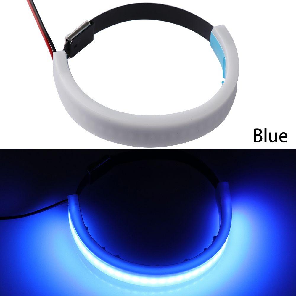Flexible Red/Blue/Yellow/White 45mm-70mm Turn Signal Light  Indicator Fork Motorcycle SMD LED Strip