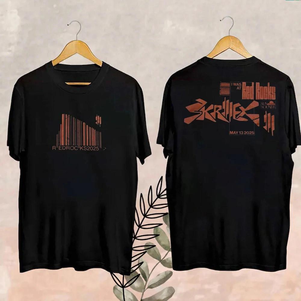 Skrillex Эксклюзивный Концерт в Red Rocks EDM Колорадо Футболка Размер S-5XL TT1046 Унисекс Футболка