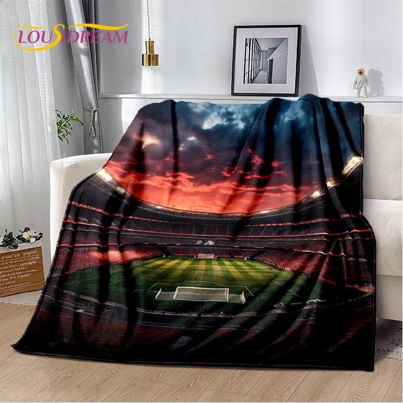 29 Стиль Футбольное поле Футбол Спорт Мультфильм Мягкое одеяло, Мягкий плед для дома Спальня Кровать Диван Дорожный чехол Детский подарок