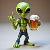 Статуэтка из смолы инопланетянина, украшение, садовые скульптуры и статуи инопланетян, лучший художественный декор для дома или офиса в помещении или на улице, коллекционный