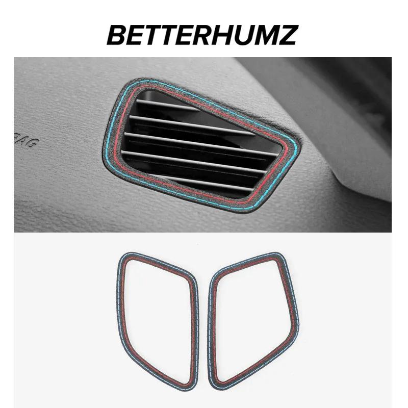 Made of Alcantara For BMW X3 F25 X4 F26 Dashboard Panel Sides Air Vent Outlet Trim Frame Sticker Car Interior Decor Accessories